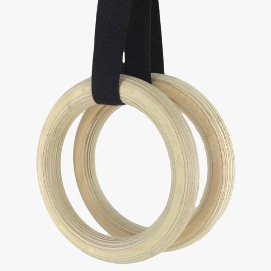 anneaux de gymnastique en bois - Tuinkadeeke